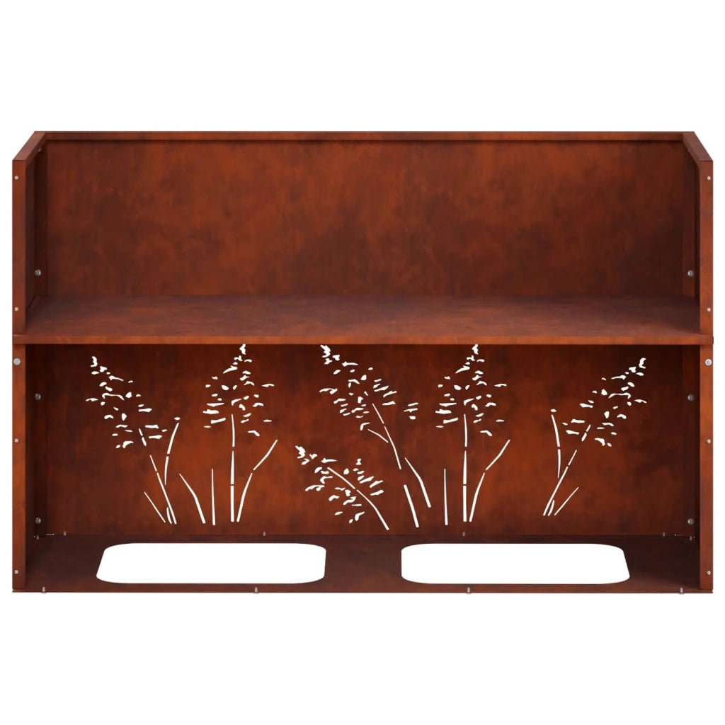 Vaso da giardino Ruggine 80 x 30 x 49 cm Acciaio Corten 8005846