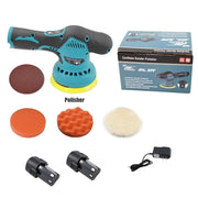 Lucidatrice Levigatrice Rotorbitale Orbitale 2 Batterie velocità elettronica 8pz