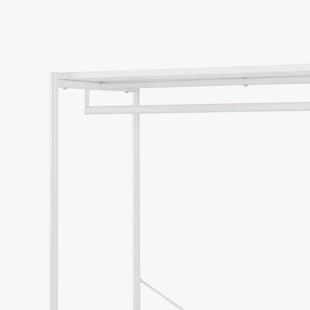 Guardaroba Aperto Verdfjorg con 2 Vani Appendiabiti 200 x 80 x 40 cm - Bianco [en.casa]