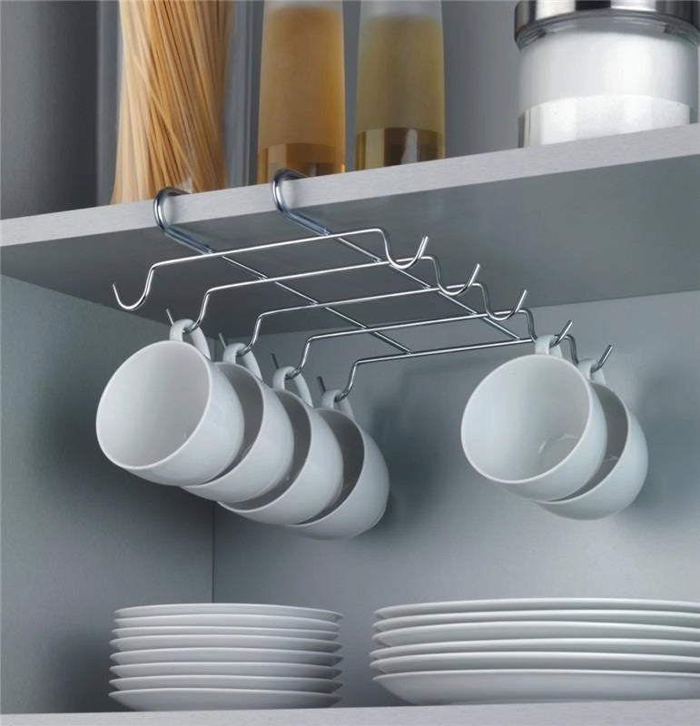 SOTTORIPIANO CON 10 GANCI PER OTTIMIZZARE LO SPAZIO IN CUCINA