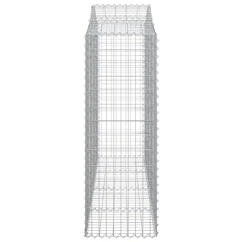 Cesti Gabbioni ad Arco 12 pz 200x50x140/160 cm Ferro Zincato 3145692