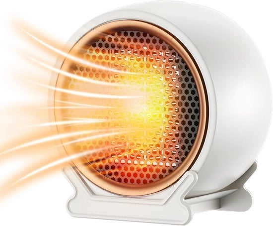 Riscaldatore elettrico - riscaldatore portatile per piccole aree - con 2 impostazioni - riscaldamento rapido in 2 secondi - basso consumo di corrente - protezione contro sovraccaloramento - calore invernale