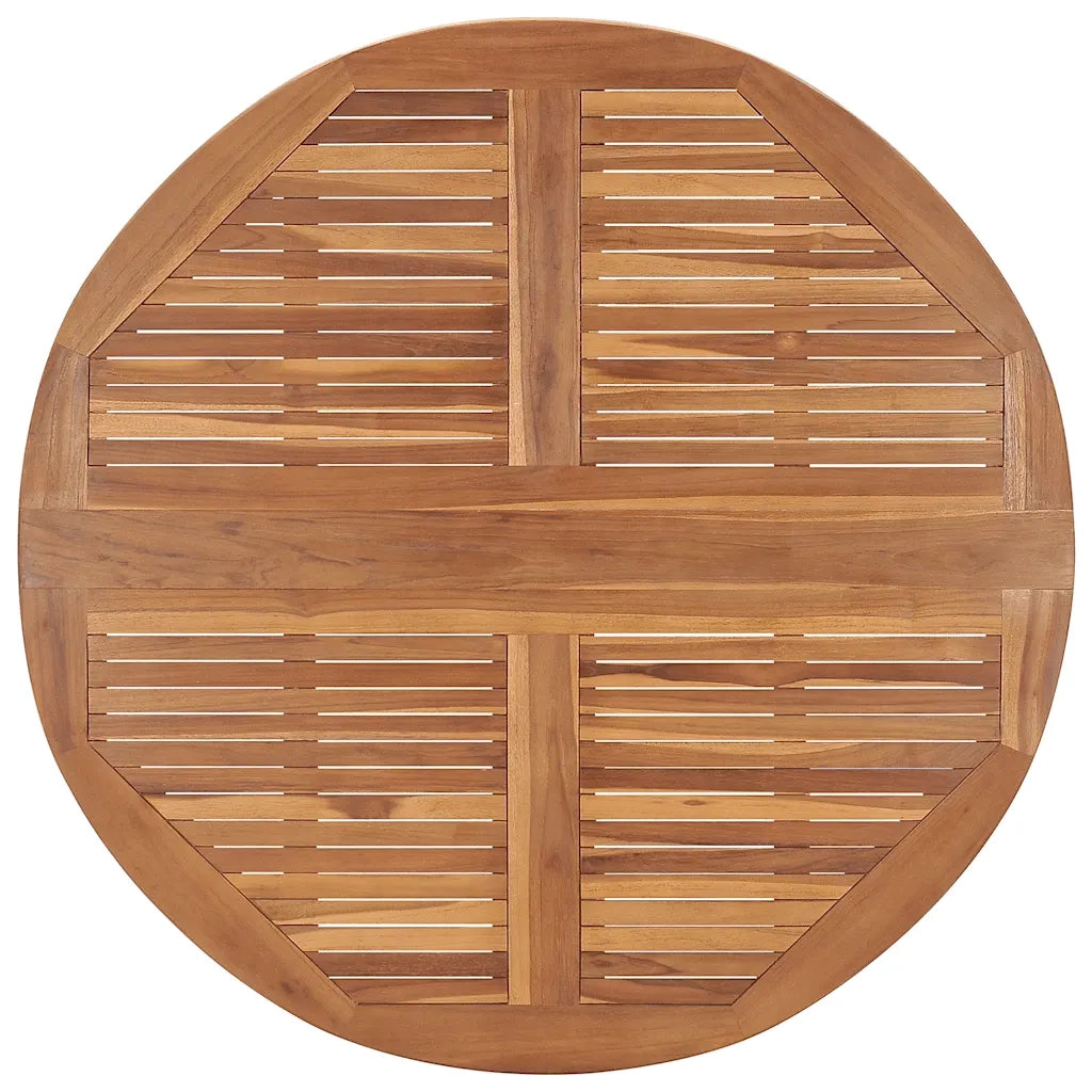 Set da Pranzo Pieghevole per Esterni 5pz Legno Massello di Teak 3096571