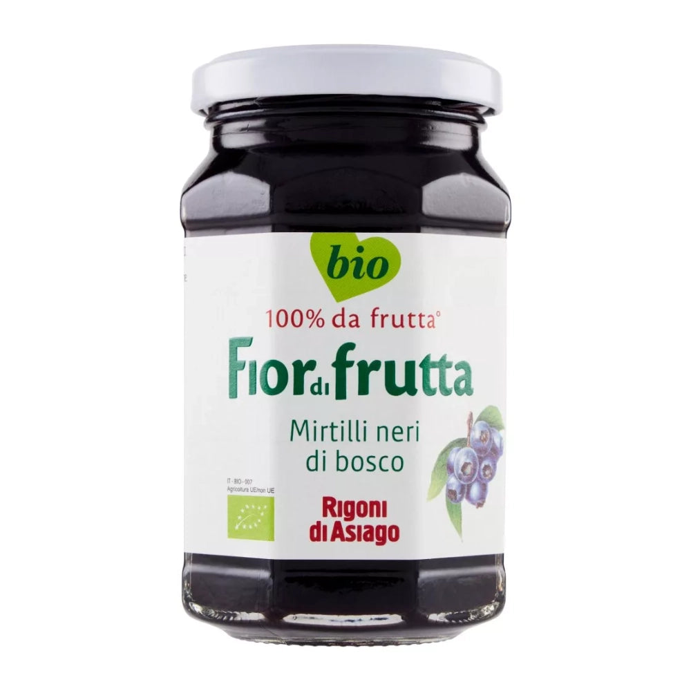 Rigoni di asiago fiordifrutta bio mirtilli neri di bosco vasetto da 250 grammi