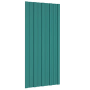 Pannello per tetto 36 pcs Verde 100 x 45 cm Acciaio zincato