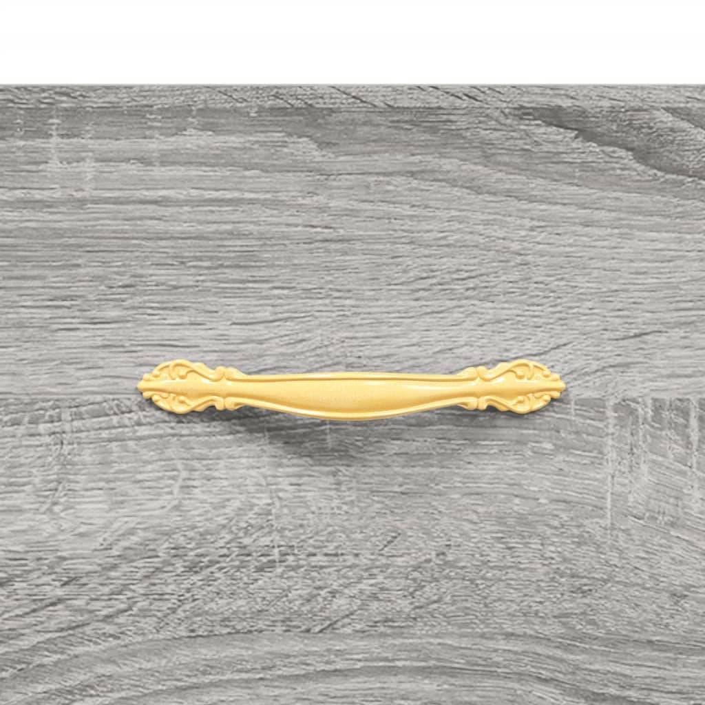Buffet credenza cassettiera armadio mobile contenitore organizer cucina soggiorno salotto rovere Sonoma alto 69,5 x 34 x 180 cm legno ingegnerizzato grigio 02_0035480