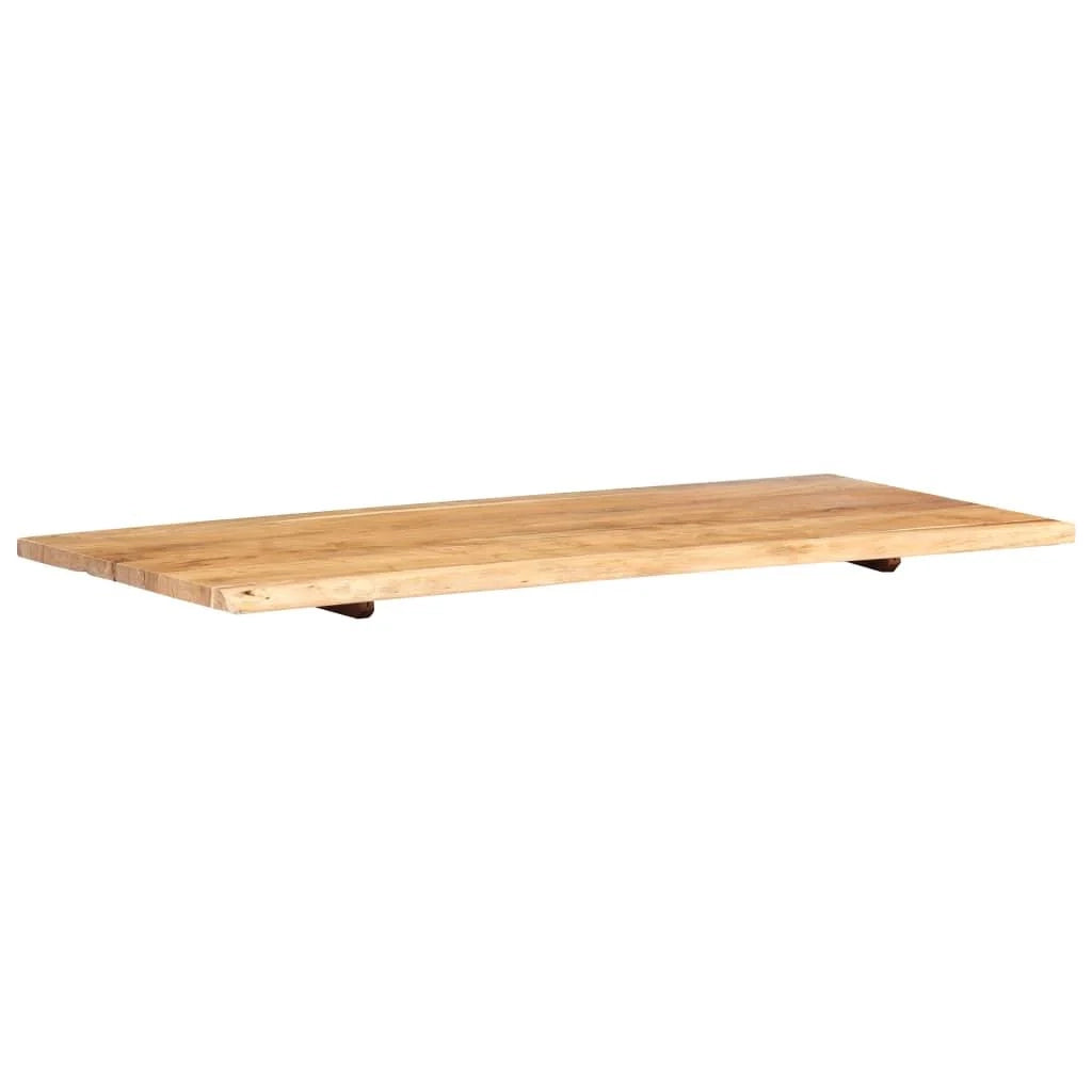 Piano lavabo in acacia mensola sospesa mensola per lavabo piano lavabo 118x55x2,5 cm 02_0003420