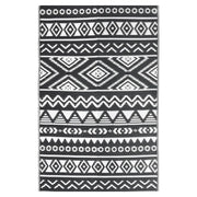 Tappeto da Esterni ARAKIL Nero 190x290 cm in PP CFW2990661