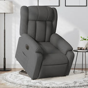 Poltrona Alzapersona Reclinabile Elettrica Grigio Scuro Tessuto 3205341