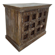 Credenza artigianale in legno marrone 115x51x98h cm