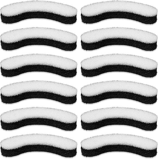 12 Pacchi di Filtro per Fontana per Gatti - Filtro per Fontana con Bordo Curvo - Sostituzione Filtro per Fontana per Animali - Distributore di Acqua per Gatti e Cani -