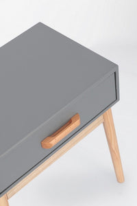 Mobiletto con Cassetto 43x30x48 cm Ordinary in Legno Grigio