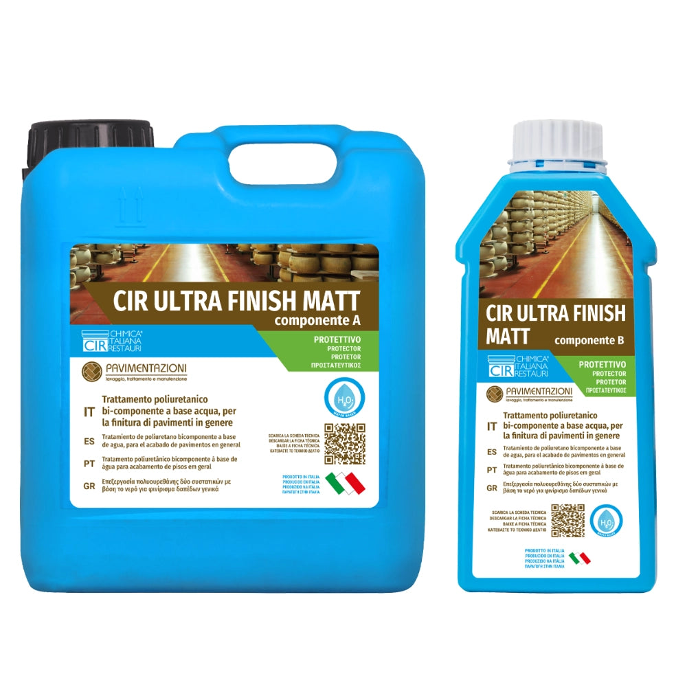 finitura bicomponente effetto satinato pavimenti ultra finish matt 5 lt