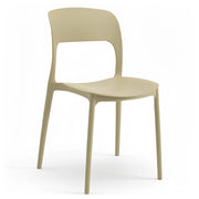 Sedia In Polipropilene Marte Ergonomica Arredo di Design Esterno e Interno da Giardino Impilabile Sedie M Sabbia/1 Sedia