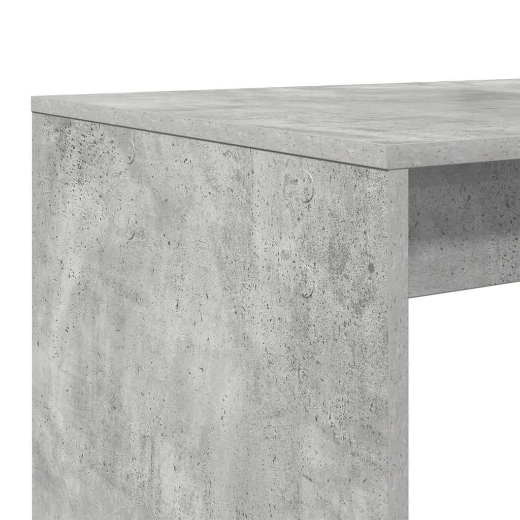 Scrivania da Scrittura Grigio in Cemento Legno ingegnerizzato Media