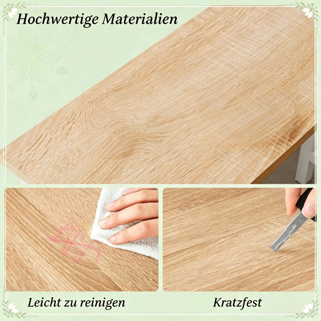 Tavolo da bar con struttura in metallo, piedi regolabili e portata fino a 150 kg, per cucina e bar, 140 × 100 × 40 cm