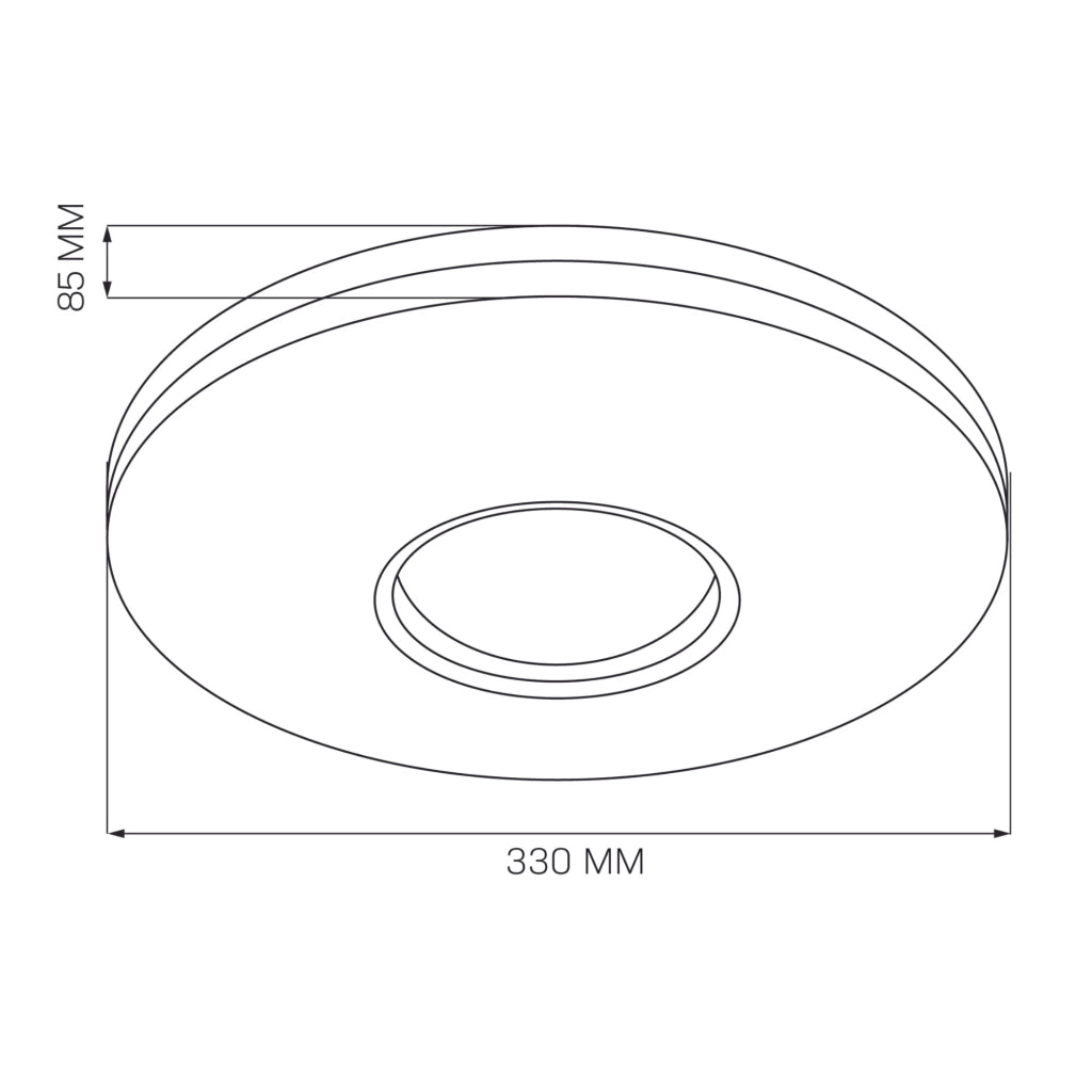 Plafoniera LED Polux Detroit 18W 4000K IP44 1850lm