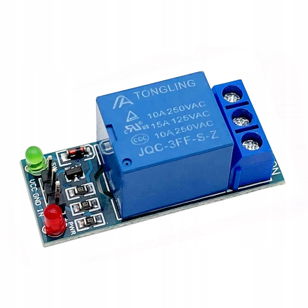 Modulo Relè 1 Canale 12V per Arduino – SPDT, Isolamento Ottico | Dimensioni 34x25x19 mm, 10A, -40°C a 85°C