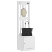 Albero da Ingresso SANDNES Bianco 45x40x159,5 cm Legno di Pino 4010486