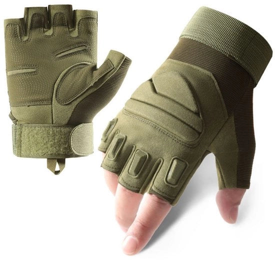 Manica tattica esterna per uomo e donna - Manica senza dita - Manica per bicicletta esterna - Adatta per sport all'aperto, motocicletta, bicicletta, allenamento, fucile di aria compressa, tiro, caccia, camminata (XL)