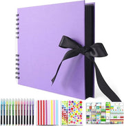 Kit di Scrapbook Fotoalbum 28,5x21 cm DIY 80 pagine Carta vellutata Album per Guestbook Festa di compleanno Matrimonio San Valentino