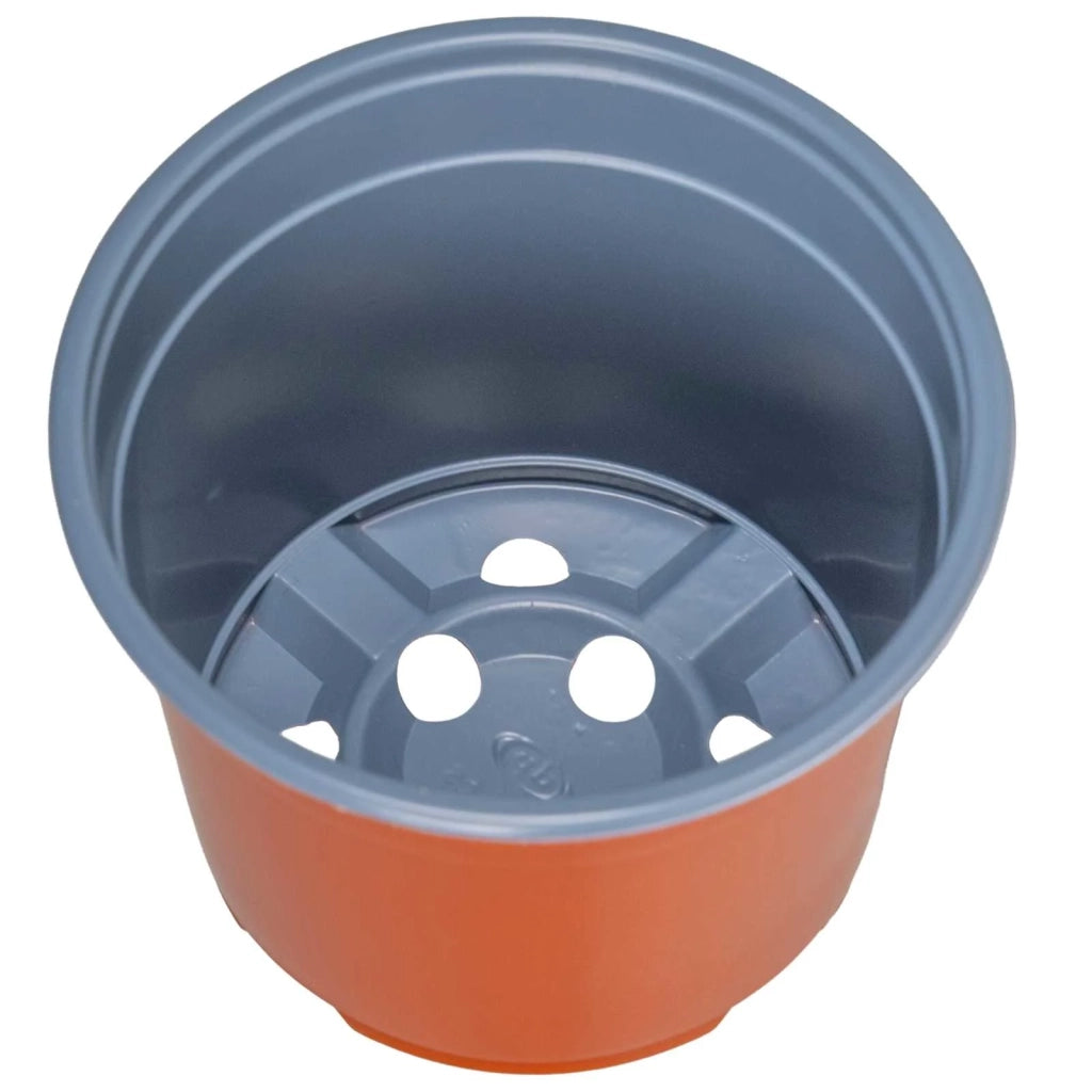 Vaso Rotondo per Fiori 200 pcs Terracotta Ø 10 x 8 cm Plastica 42029486