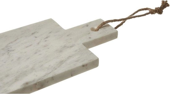Piatti da Servire in Marmo Bianco - 44 x 16 x 2 - Dettaglio a Catena
