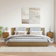 Pensili 2pz Marrone Ambra31,5x30x30cm in Legno Massello di Pino 818362