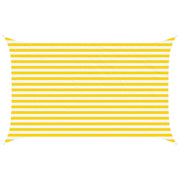 Vela Parasole | Telo Ombra | Vela da ombra solare Giallo e Bianco 4 x 2,5 m