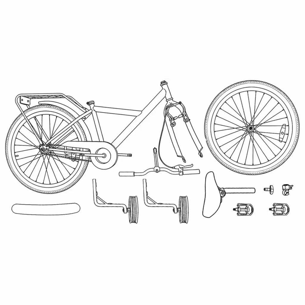 Bicicletta per Bambini 14 Pollici per bambini da 3 a 5 anni 42009496