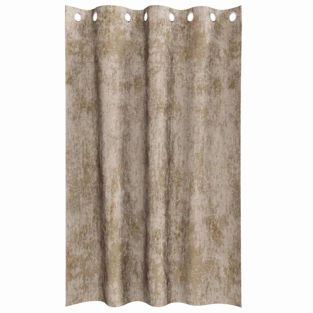 Tende in Velluto 2 pz Champagne 175 x 140 cm Velluto 4107674