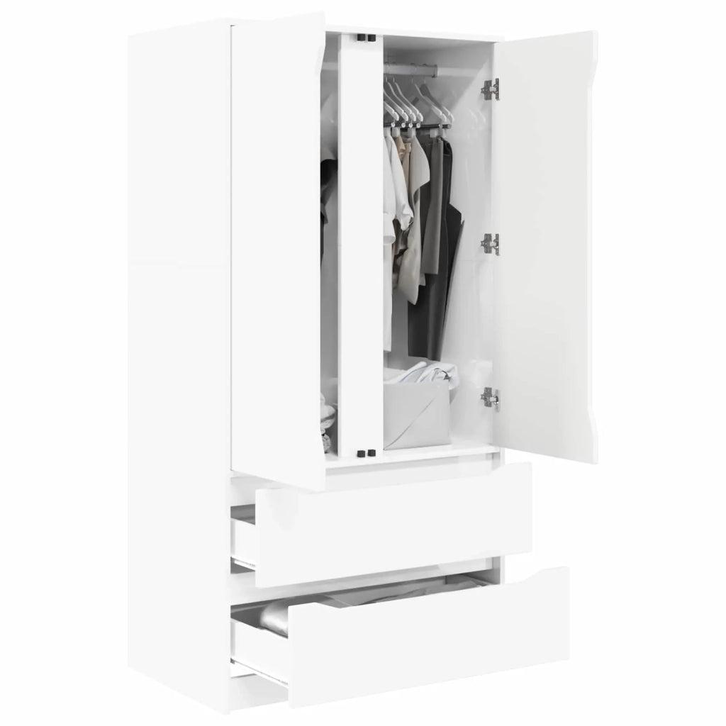 Guardaroba con cassetto Bianco Lucido 79,5 x 49 x 156 cm 3406249