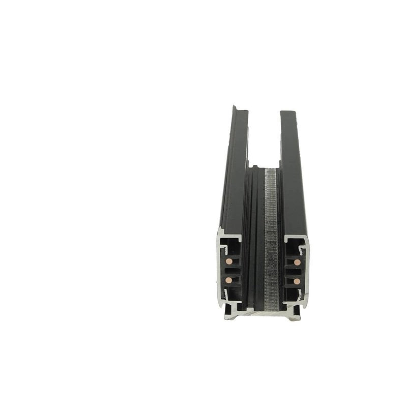 Sistema Illuminazione Binario Trifase Nero, Binario Connettori Giunti Accessori (Binario 3M)