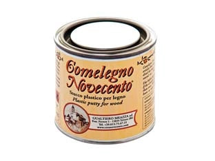 COMELEGNO STUCCO PLASTICO PER LEGNO PRONTO ALL'USO ML.250- - mogano - 2 pezzi CERA NOVECENTO