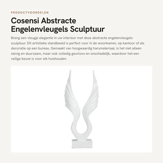 Decorazione per Interno - Scultura Abstracta in Resina - Figurina Decorativa - Ornamento per Salotto/Ufficio - Regalo per Compleanno/Anniversario - Sostenibile e Resistente