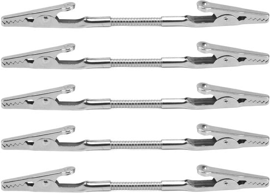 Clip alligatore a doppia testa per metallo resistente