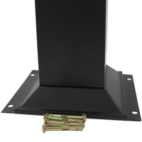 Posacenere a Colonna 30,5x106,3x24,7 cm in Metallo Nero Opaco 3L per Interno Esterno