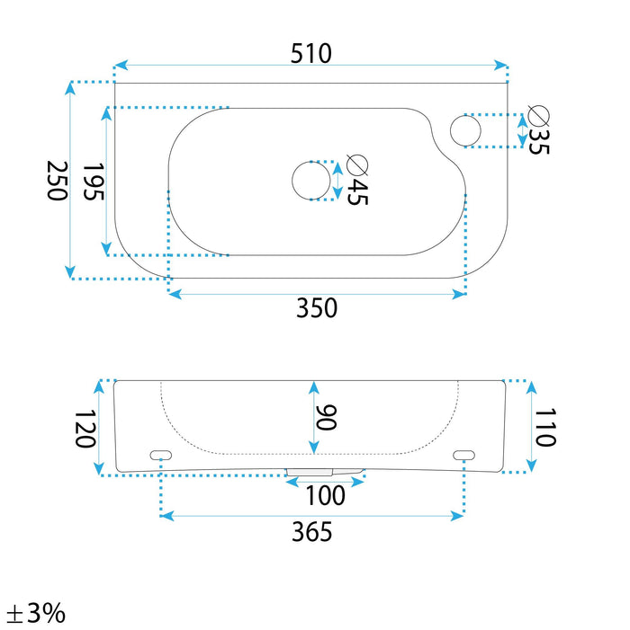 Lavabo Da Appoggio / A Parete Rea Odetta