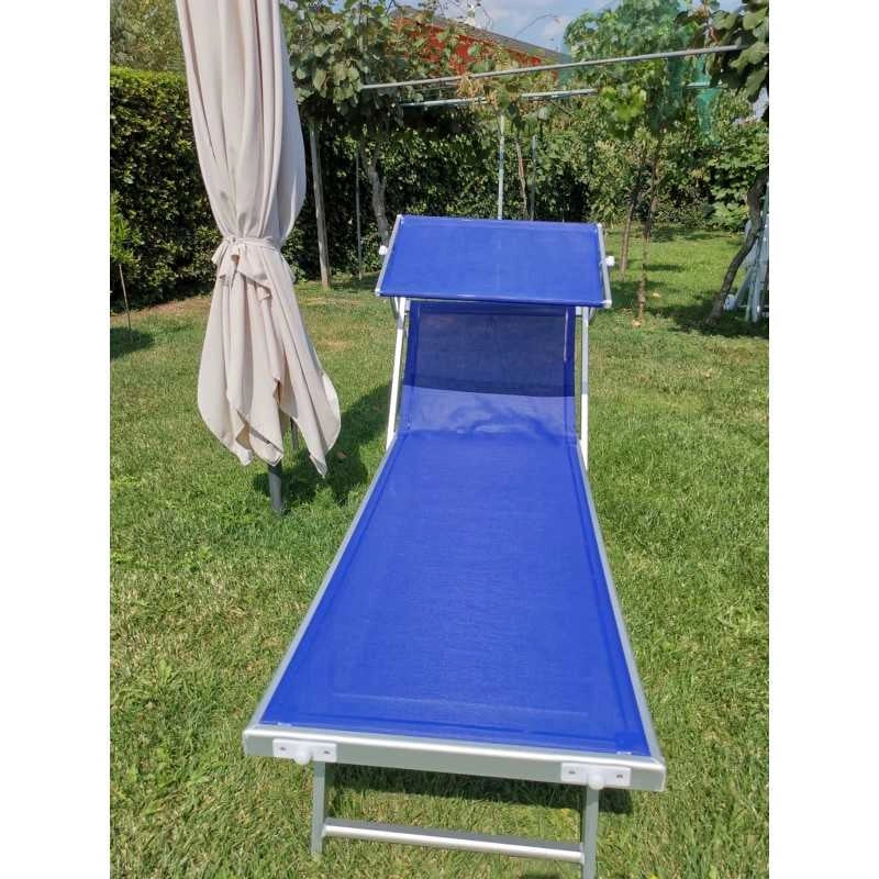 Lettino Prendisole Alluminio Sea V/I Blu Vette 04912
