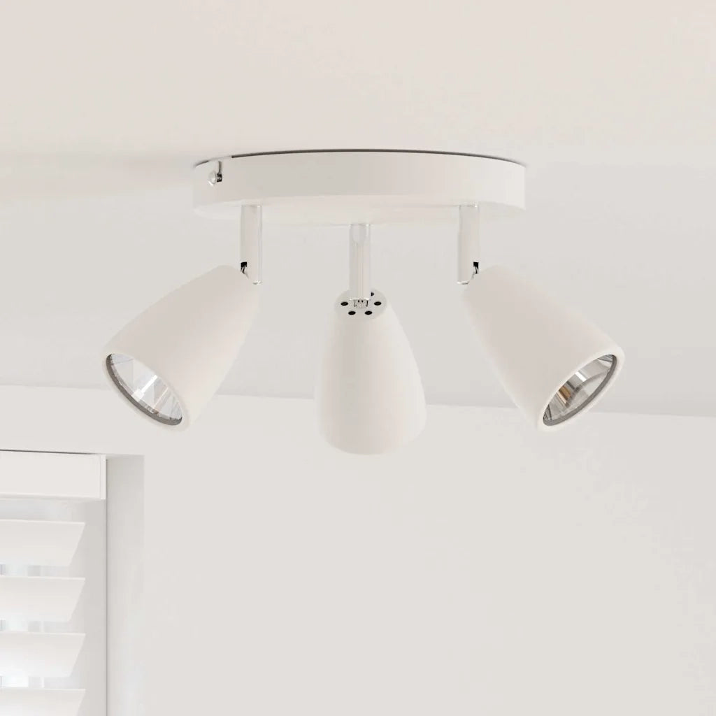 Faretto da soffitto Bianco 19 x 19 x 14,5 cm Metallo CFW5243109