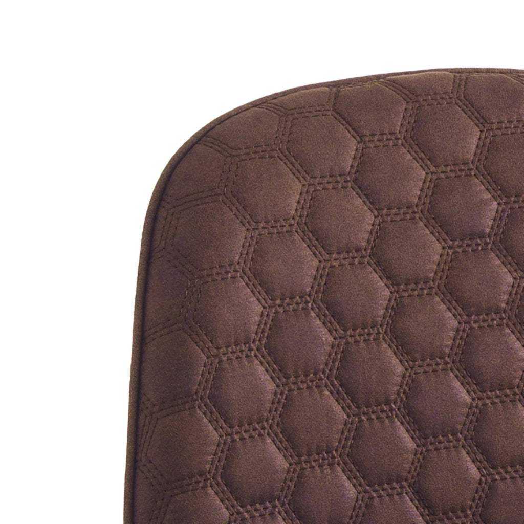 Set 4 sedie in tessuto effetto velluto marroni cm. H.86 L.44 P.51