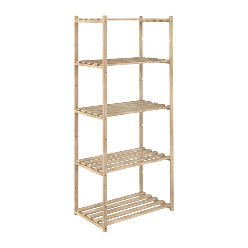 SCAFFALE IN PINO BASICO 5 RIPIANI 65X40XH171 CM
