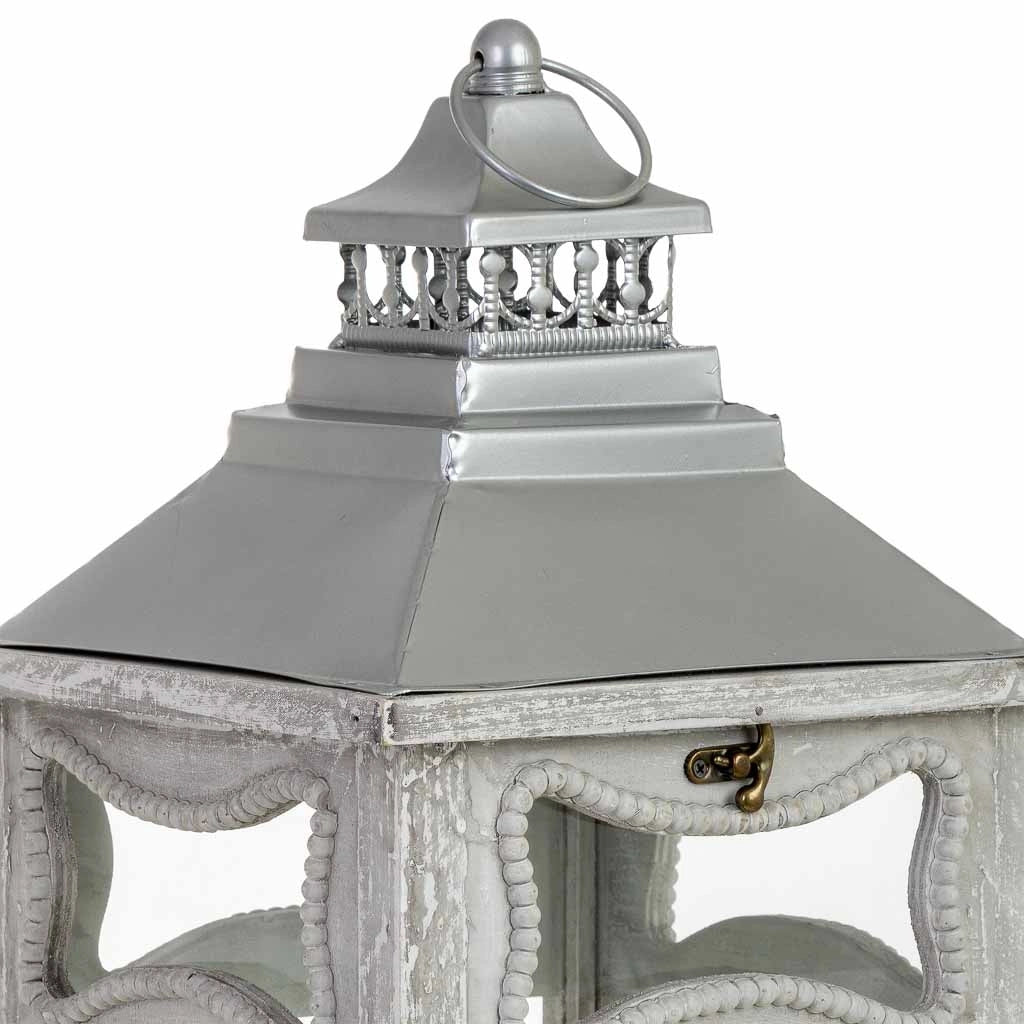 Lanterna in legno 24x24x60h cm