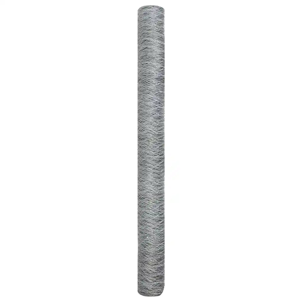Recinzione Esagonale Argento 1,6 x 10 m Acciaio zincato 42005659