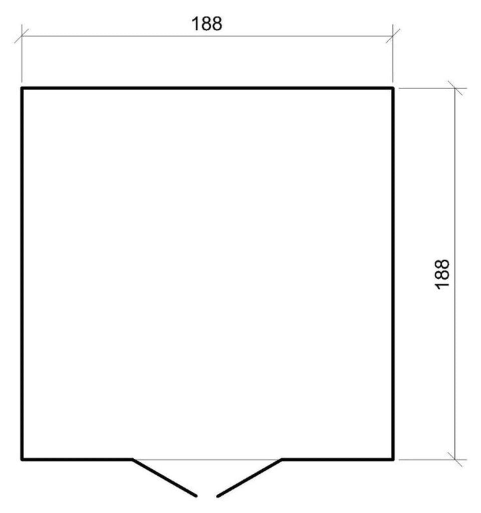 Casetta da Giardino in Legno 3,53 m² TIMBELA M343F1+M343G
