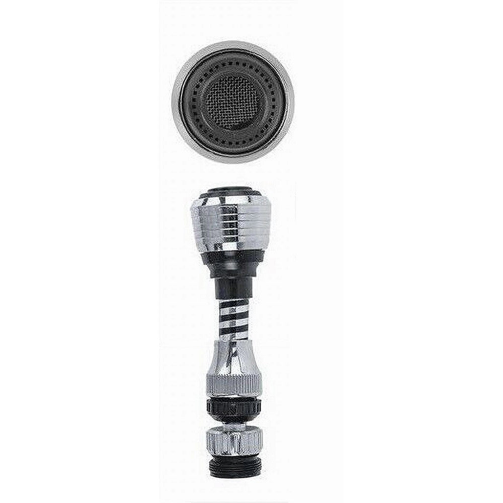 Trade Shop - Aeratore Rompigetto Rubinetto Lavello Cucina Cromato Filtro Snodato 12 Cm 69271 -
