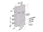 SERRATURA TRIPL. APPLIC P/PORTE BLIND. CIL.EU REV. INT.37 TOPGEAR 1651- (1651SCR0337CXX) - 1 pezzi SECUREMME