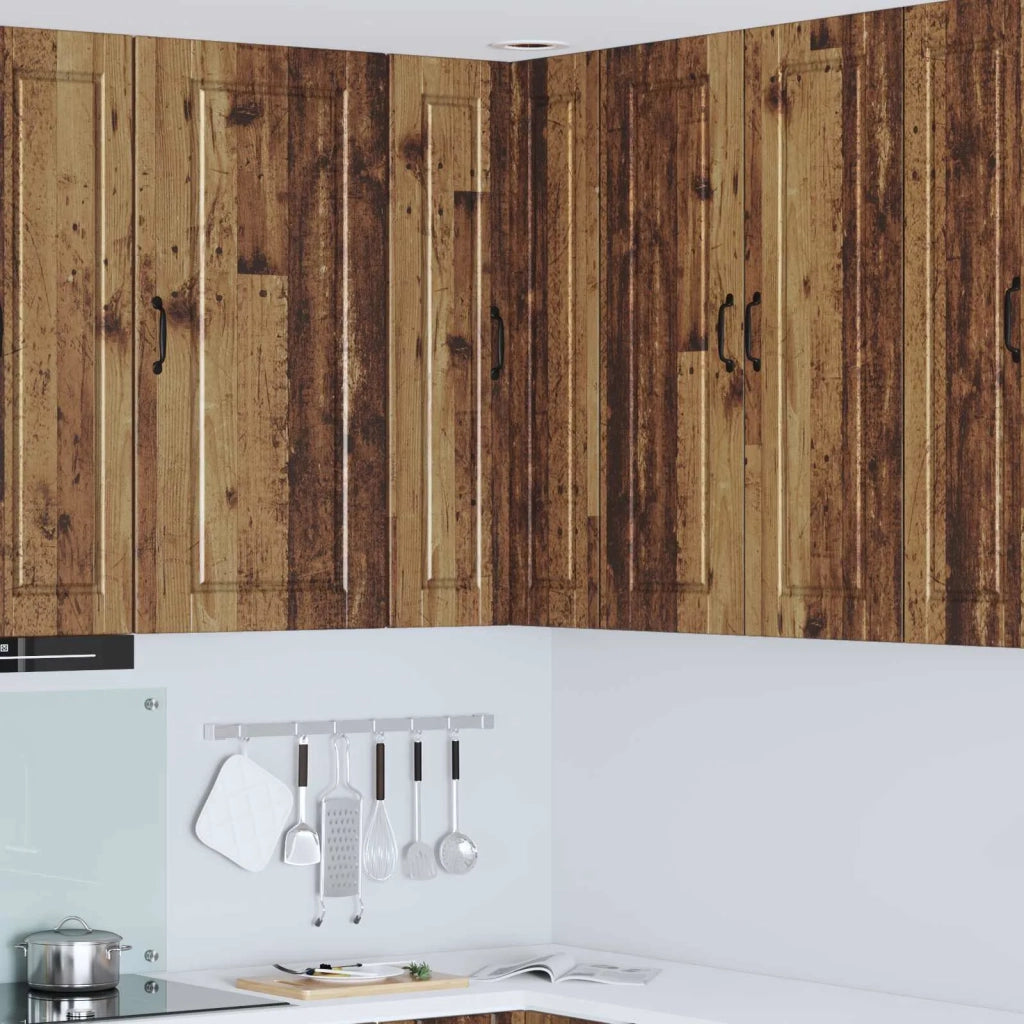 Mobile da cucina con lo scaffale-Armadio da cucina Legno vecchio 57 x 57 x 100 cm 444585