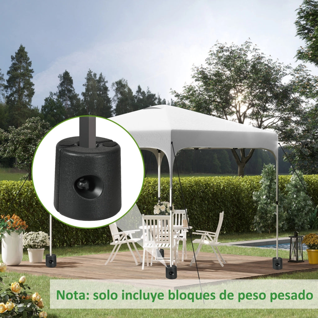 Set di 4 Pesi per Tende Pieghevoli ¨C zephmum ¨C Nero ?21,5/24x25,5 cm