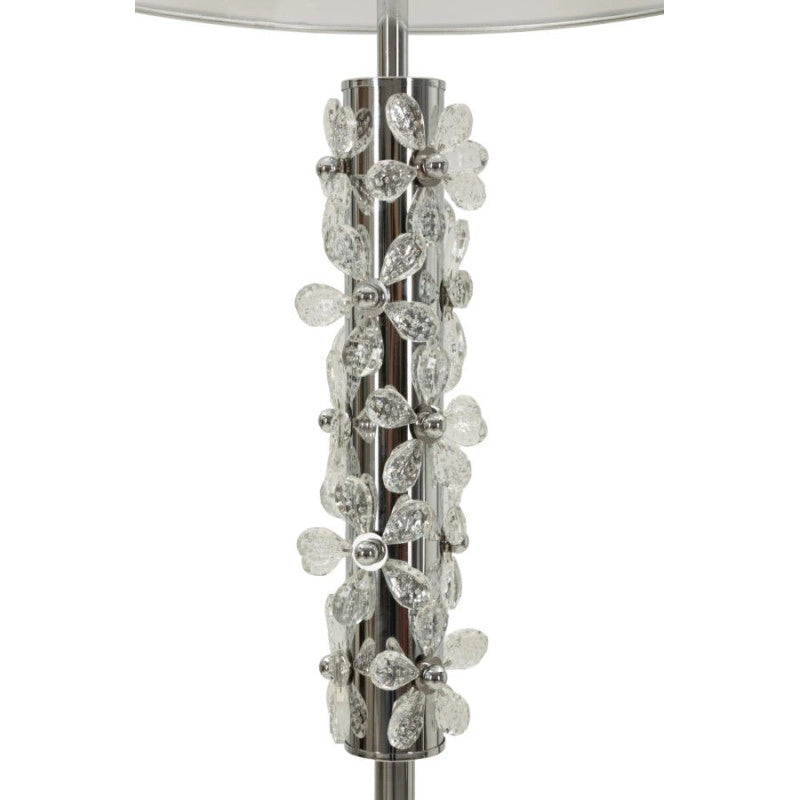 Lampadelle A Da Terra Silver Flower cm ø 45x157